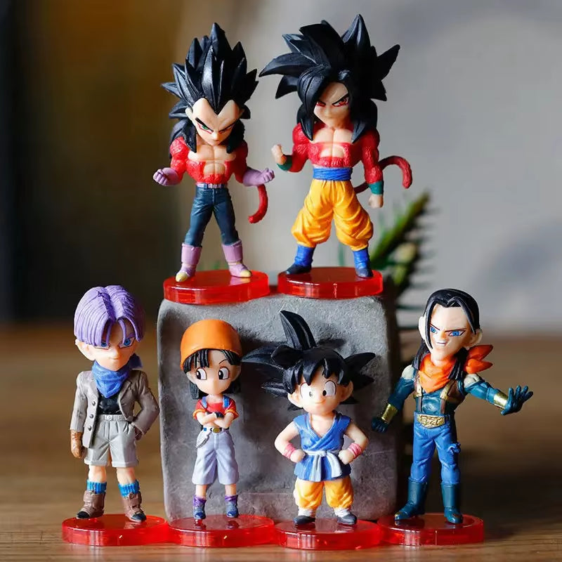 Dragon Ball Z Super Saiyan Son Goku Son Gohan Vegeta Broly Piccolo Majin Buu Action Figure Set Anime Figurines Model Gifts Toys