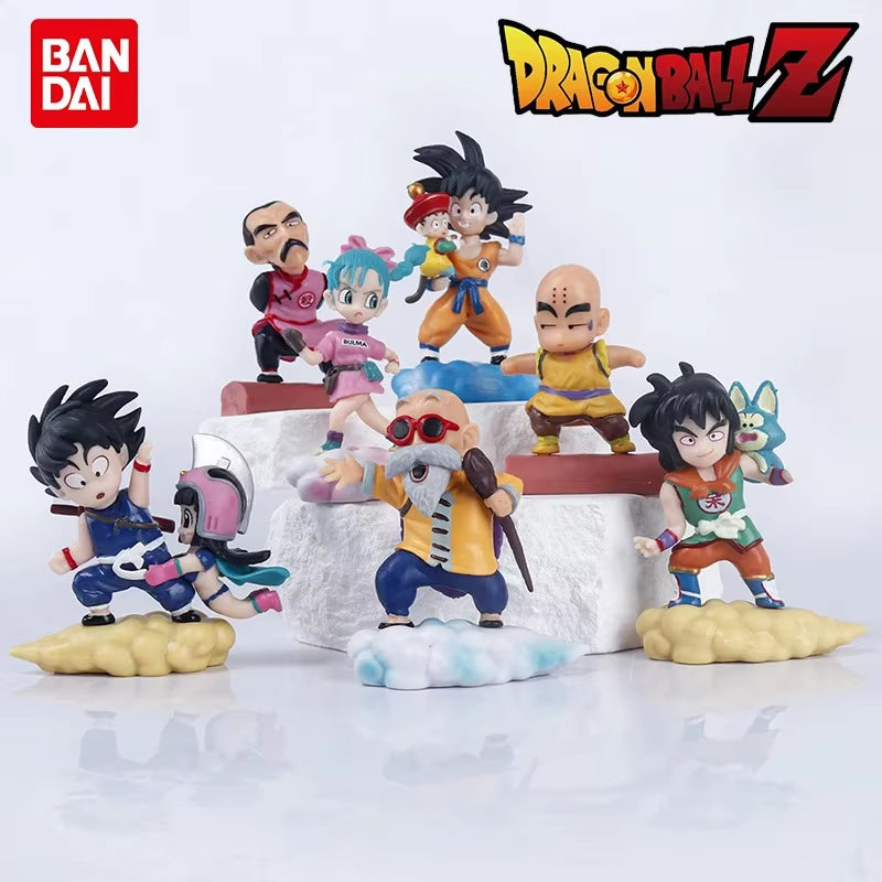 Dragon Ball Z Super Saiyan Son Goku Son Gohan Vegeta Broly Piccolo Majin Buu Action Figure Set Anime Figurines Model Gifts Toys