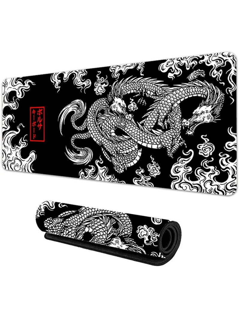 Japanese Dragon Large Gaming Mousepad XXL Keyboard Gamer Mouse Pad on the Table Speed Desk Mat Anime 900X400 700X300 Mouse Mats